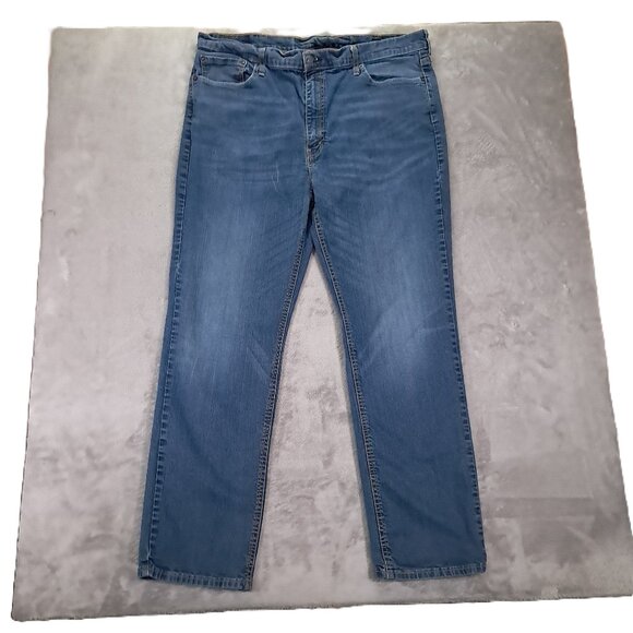 Levi's 541 Jean Men 41x31, Tag 42x34 Blue Stretch Denim Athletic Taper - Picture 1 of 16
